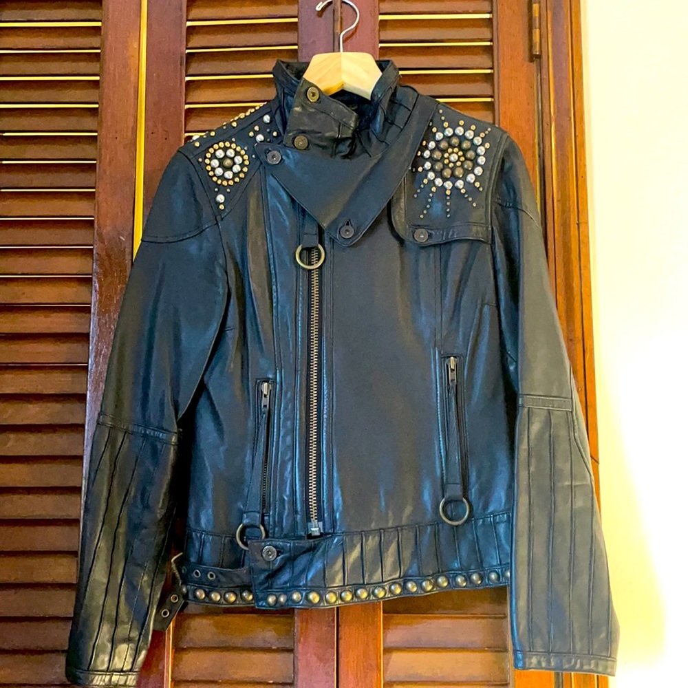 Diesel Leather Jacket - Female - Size M - 100% Genuine Leather